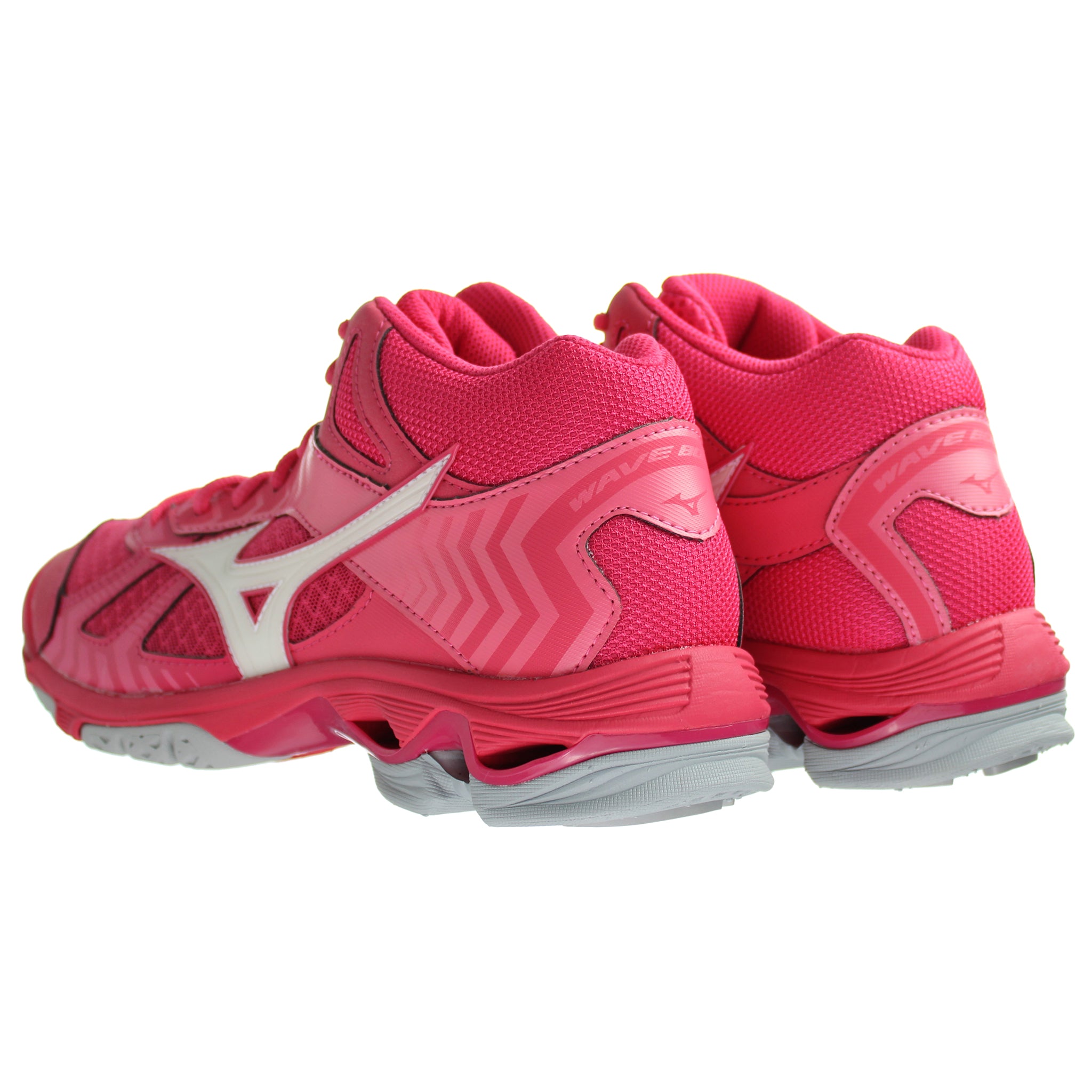 Mizuno Indoor Wave Bolt 7 Mid Womens Pink Volleyball Shoes