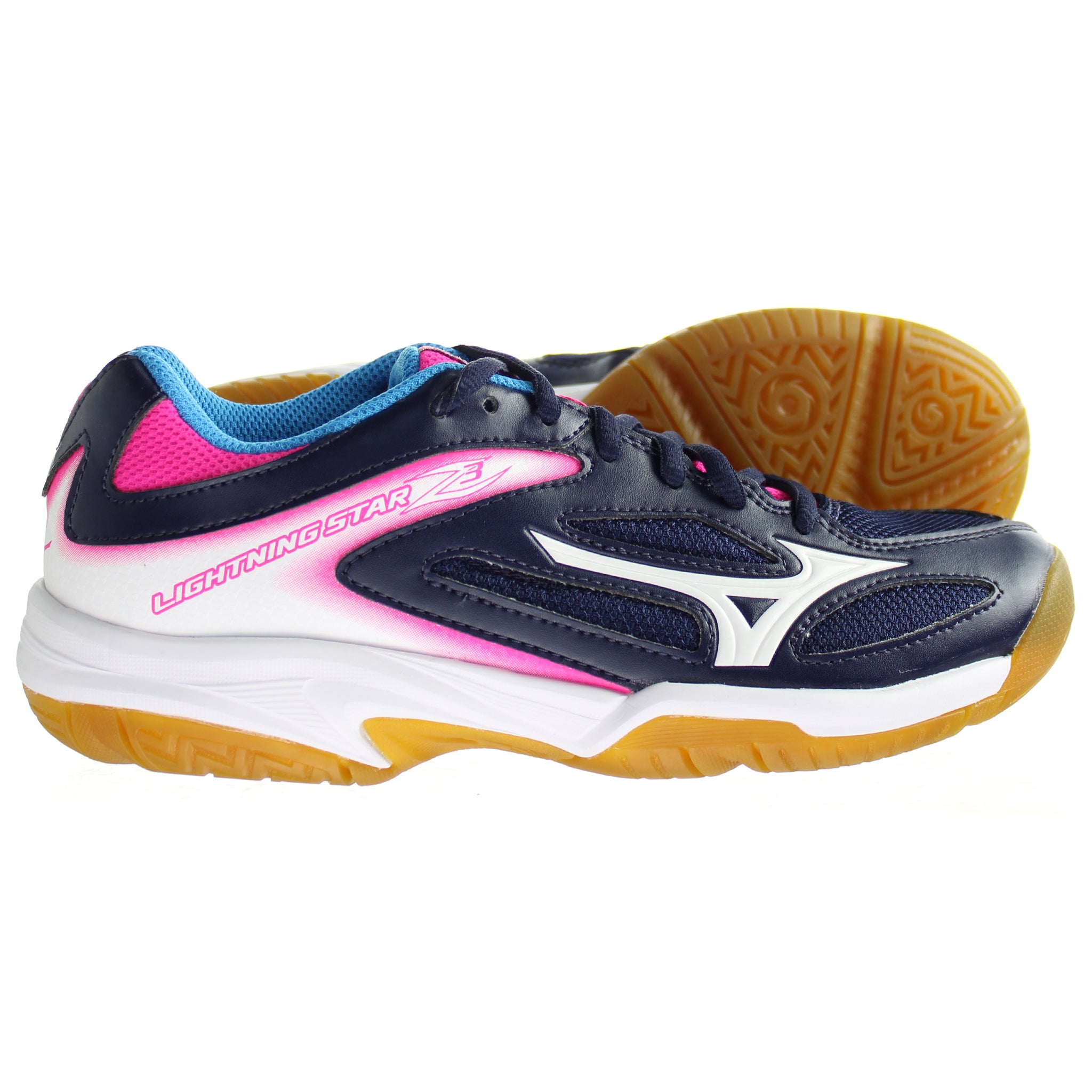 Mizuno Indoor Lightning Star Z3 Kids Navy Handball Shoes