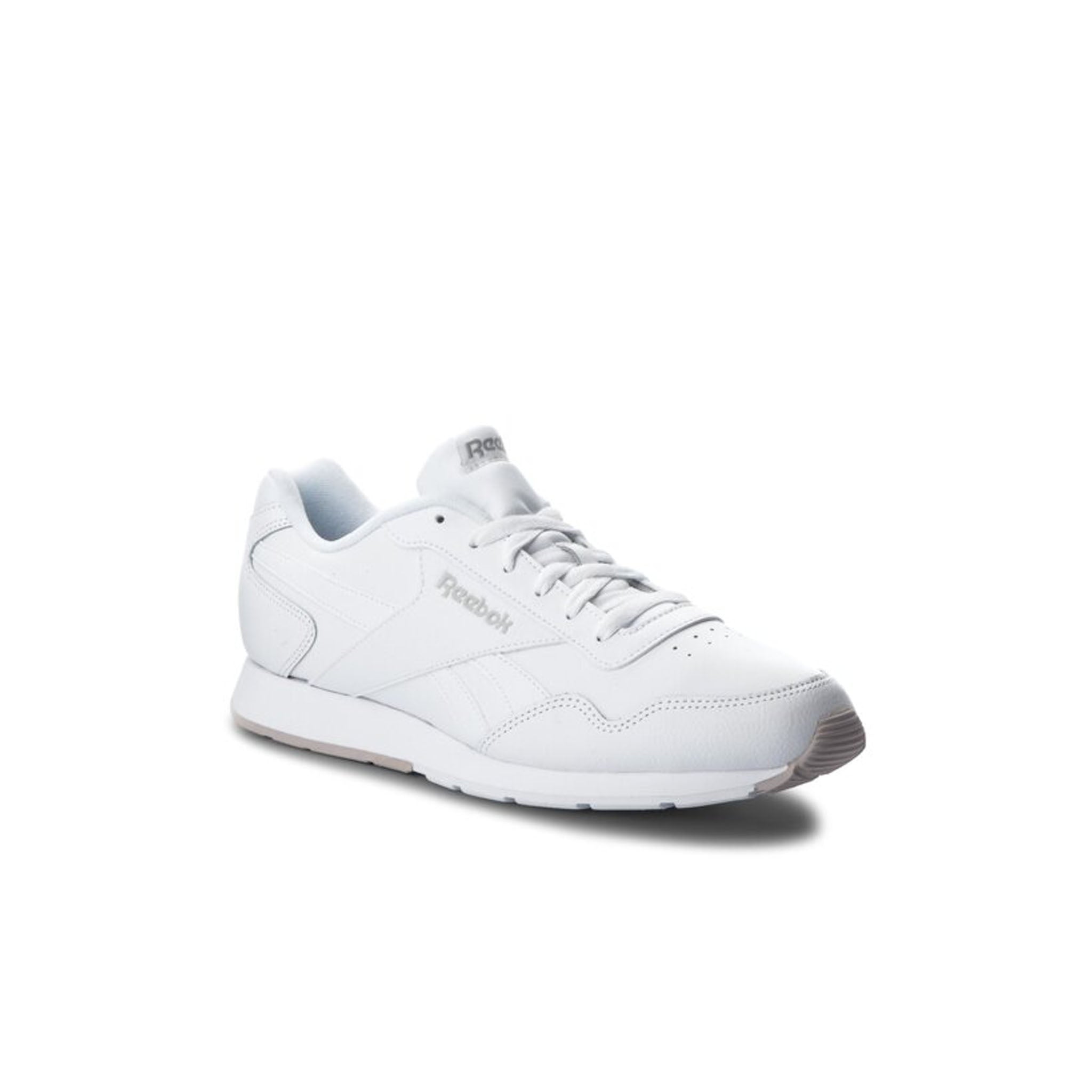 Reebok Royal Glide Lace-Up White Smooth Leather Mens Trainers V53955