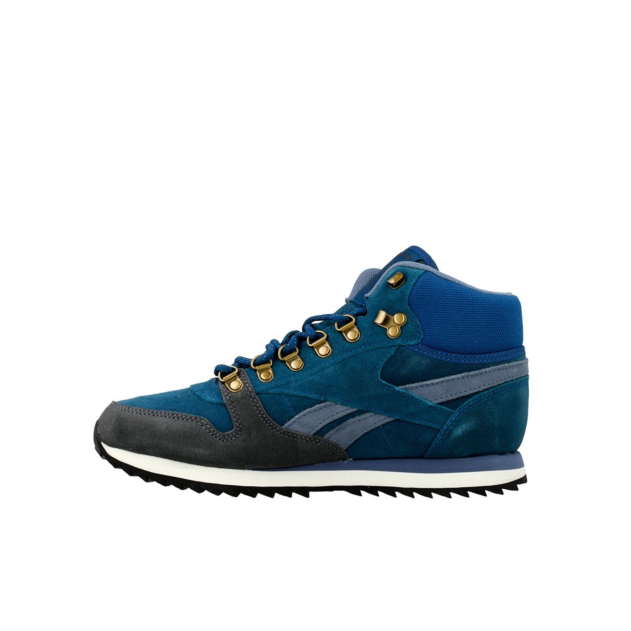 Reebok Classic Mid Lace-Up Blue Suede Leather Womens Trainers V62492