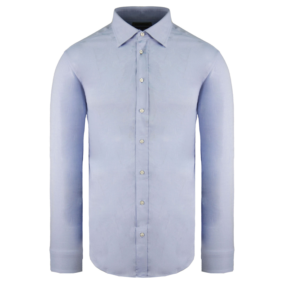 Armani Collezioni Mens Light Blue Modern Fit Shirt