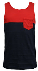 Vans Burke Eclipse Mens Navy/Red Vest