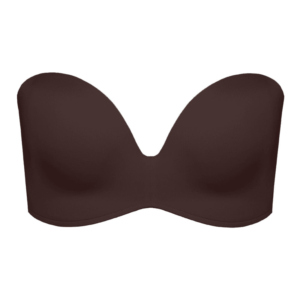 Wonderbra Ultimate Strapless Dark Brown Womens Push-Up Bra