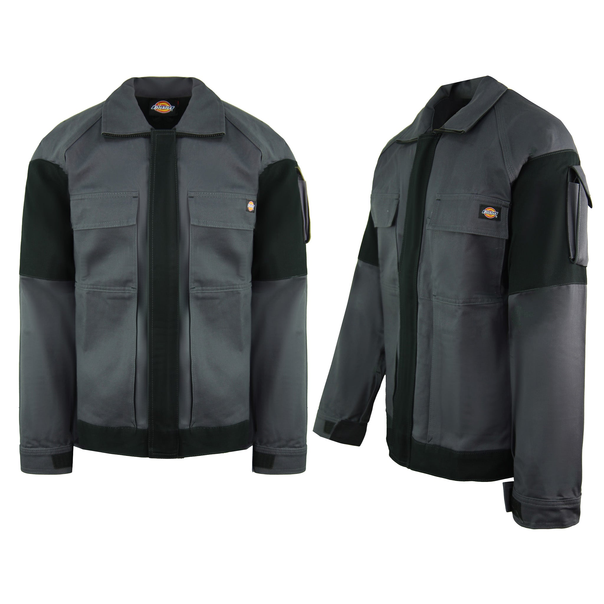 Dickies Grafter Duo Tone Mens Grey/Black Work Wear Jacket