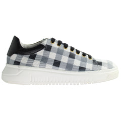 Emporio Armani Checkered Mens Black/White Trainers