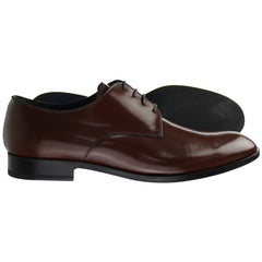 Emporio Armani Terracotta Formal Mens Brown Shoes