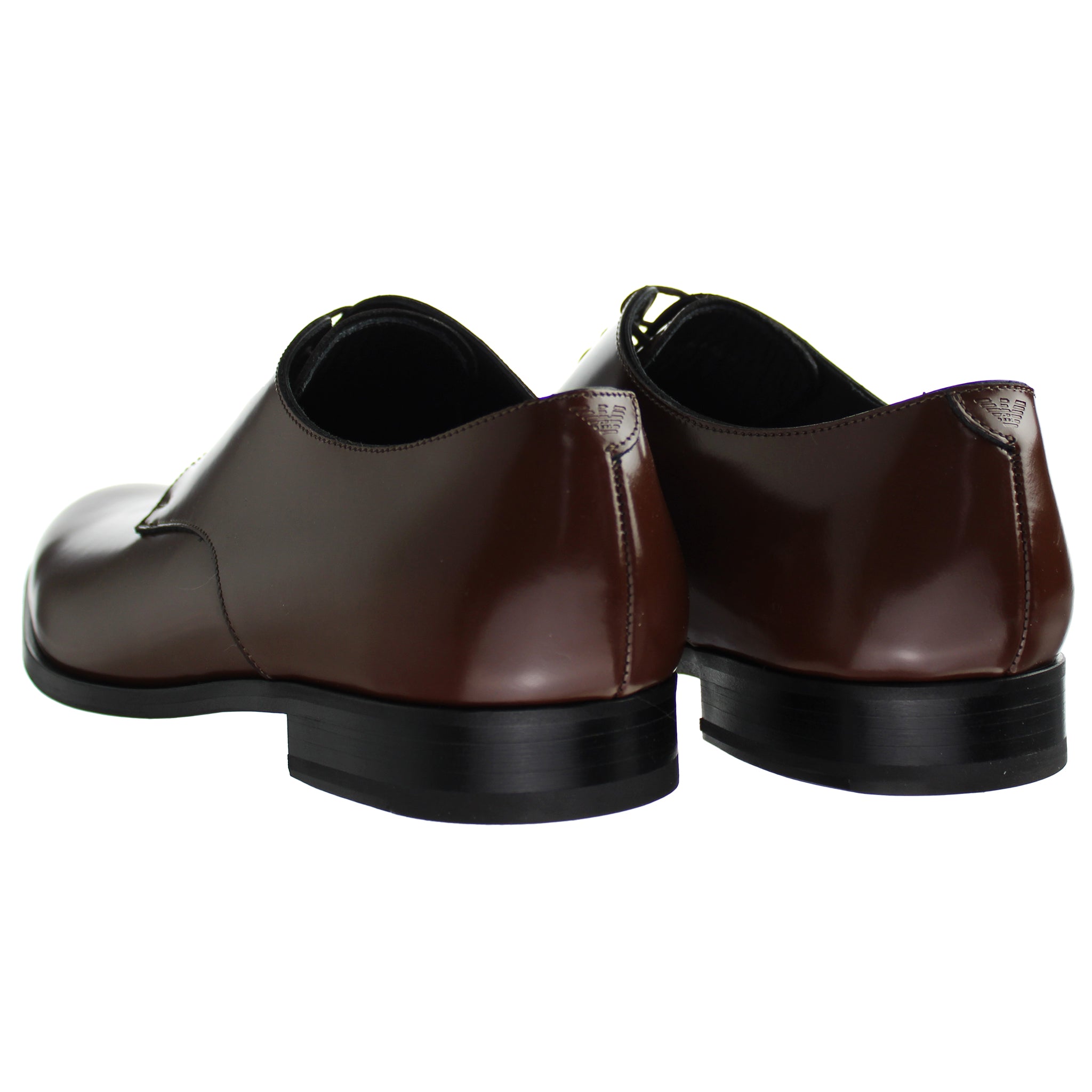 Emporio Armani Terracotta Formal Mens Brown Shoes