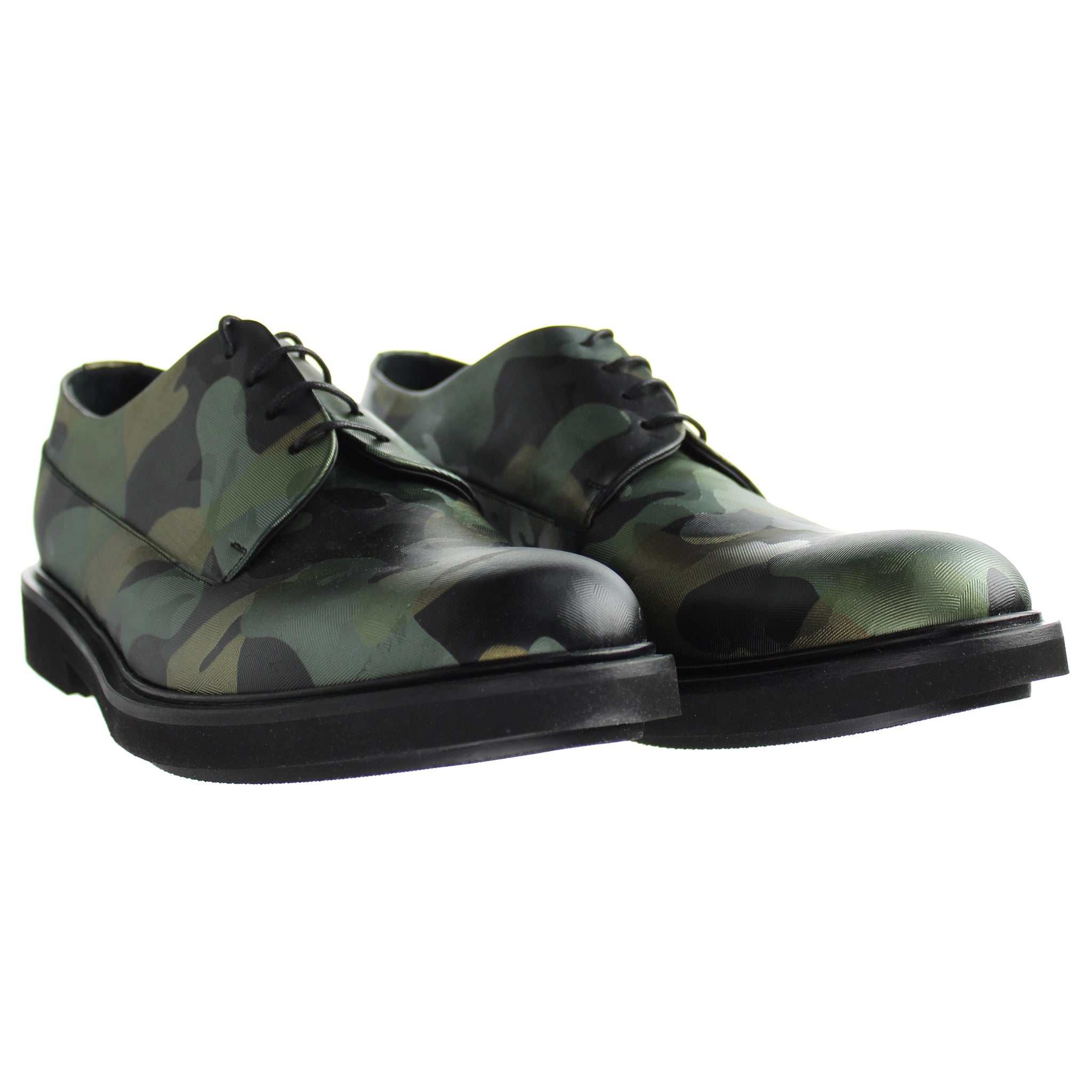 Emporio Armani Camo Mens Green Shoes