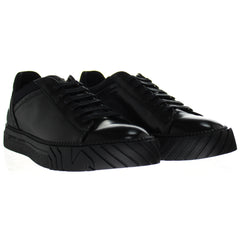 Emporio Armani Womens Black Trainers