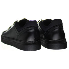 Emporio Armani Womens Black Trainers