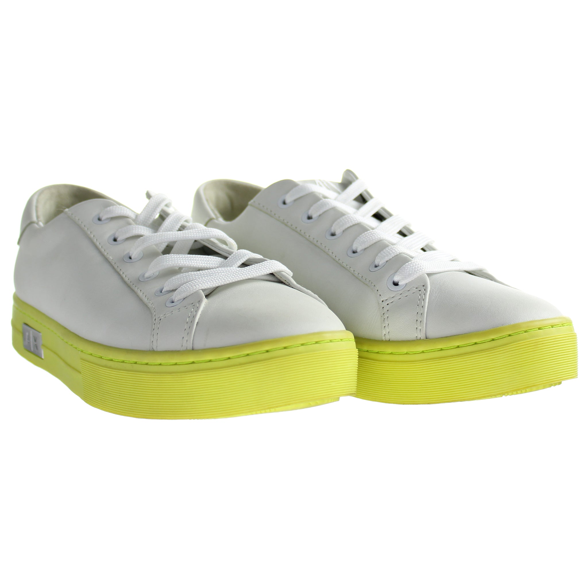 Armani Exchange Womens Off White Trainers