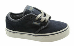 Vans Off The Wall Atwood Suede  Kids Junior Lace Up Canvas Trainers ZNRGJW  B40D